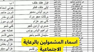 هسه لينك منصة مظلتي لتنزيل أسماء المشمولين بالرعاية الاجتماعية في العراق لجميع المحافظات الوجبة الأخيرة pdf